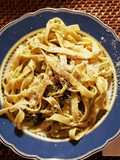 Fresh pasta Tagliatelle from scratch