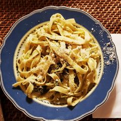 Fresh pasta Tagliatelle from scratch A picture of Fresh pasta Tagliatelle from scratch.