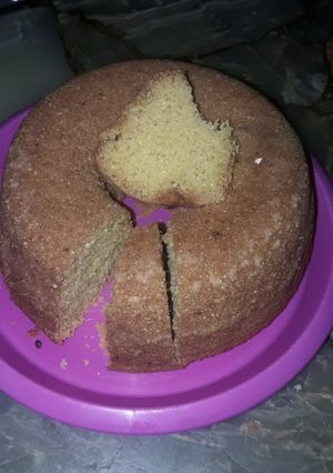 Una foto de Budín de polenta o harina de maíz!