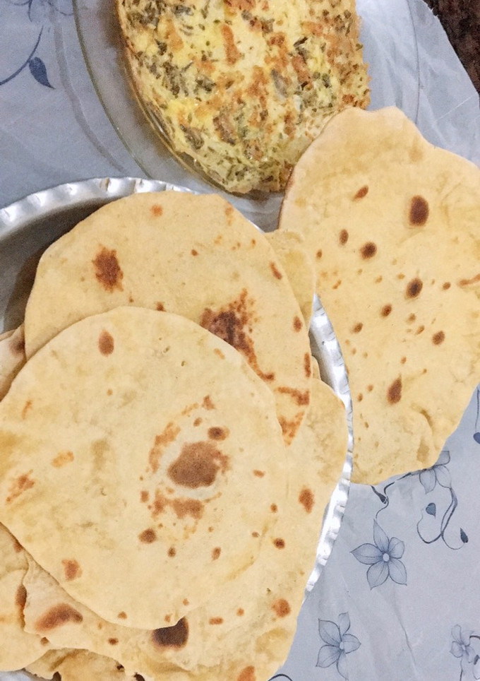 عکسی از دستور نان تابه ای خانگی