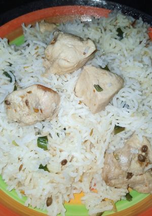 A picture of Chilli Chutney Chicken Rice.
