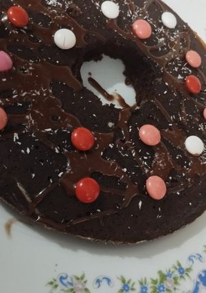 عکسی از دستور کیک شکلاتی تابه ای