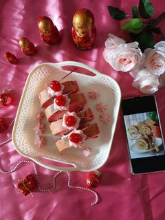 Foto resep Marble Chiffon Roll Cake Strawberry ala Tintin Rayner