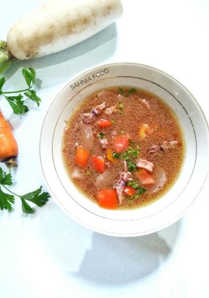 Foto resep Soup Cumi