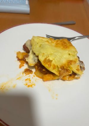 Una foto de Pastel de patata y picadillo