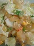 Geblek kekinian ala cimin telur kol goreng