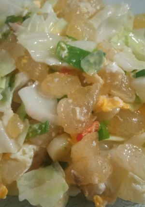 Foto resep Geblek kekinian ala cimin telur kol goreng