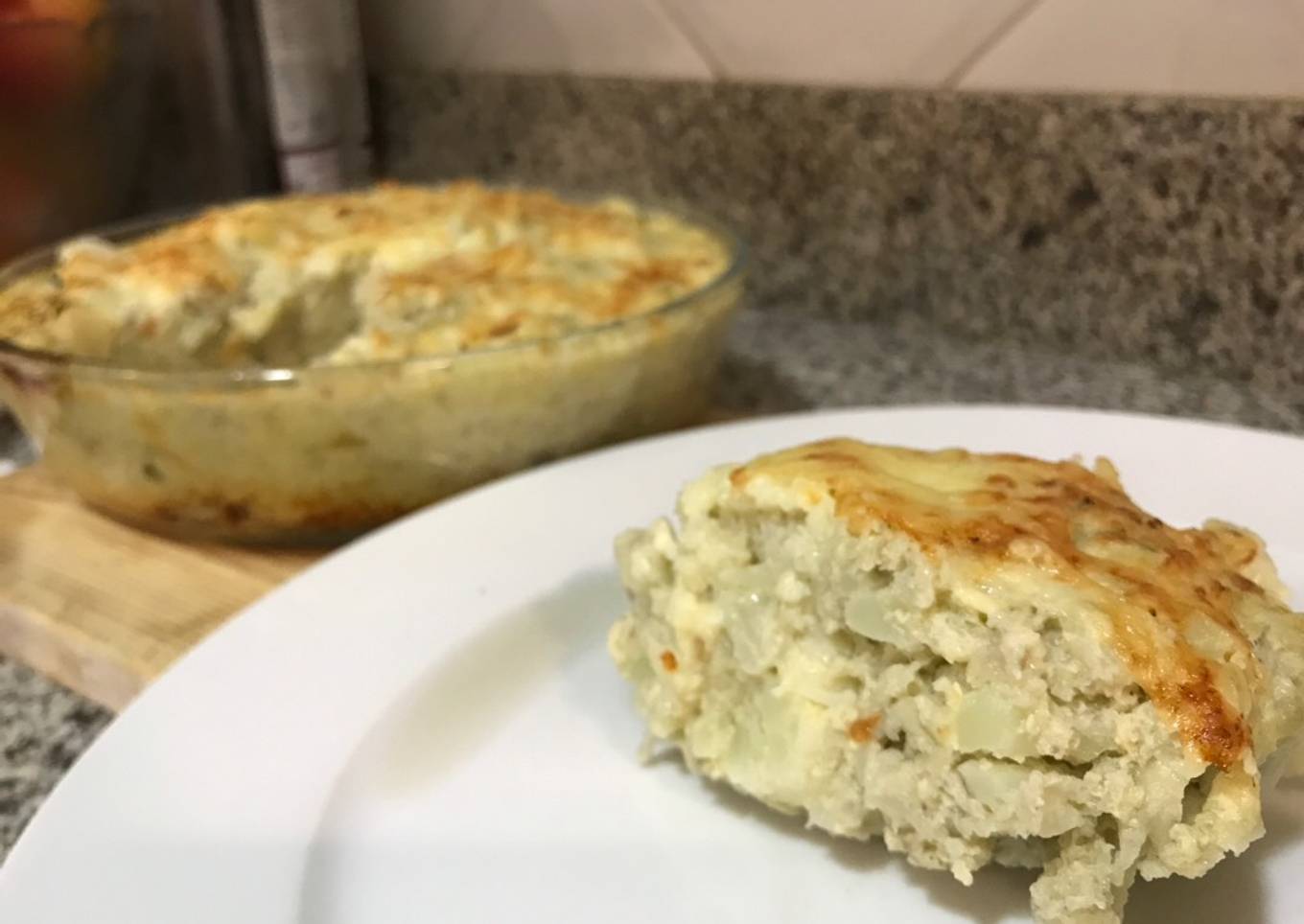 Pastel de berenjena y brócoli