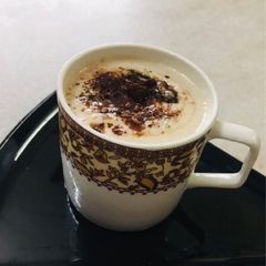 A picture of Hot cappuccino.