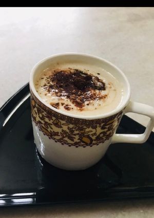 A picture of Hot cappuccino.