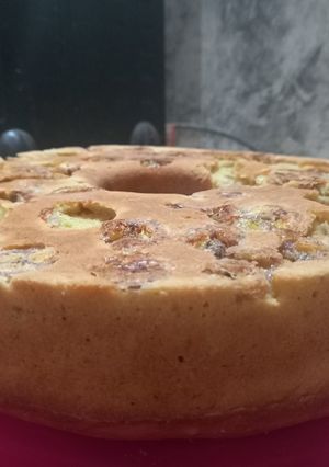 Una foto de Budín de bananas
