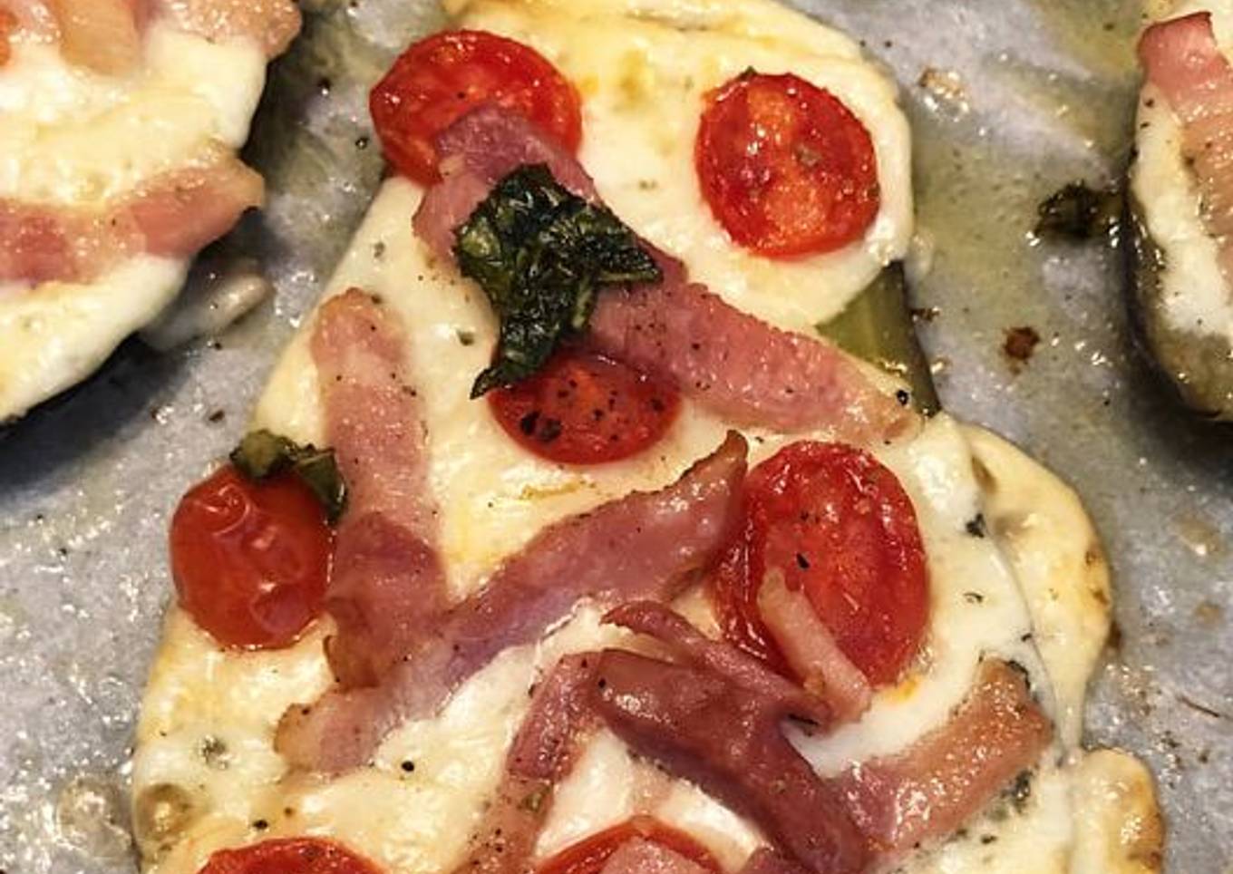 Berenpizza · Pizza con base de berenjena