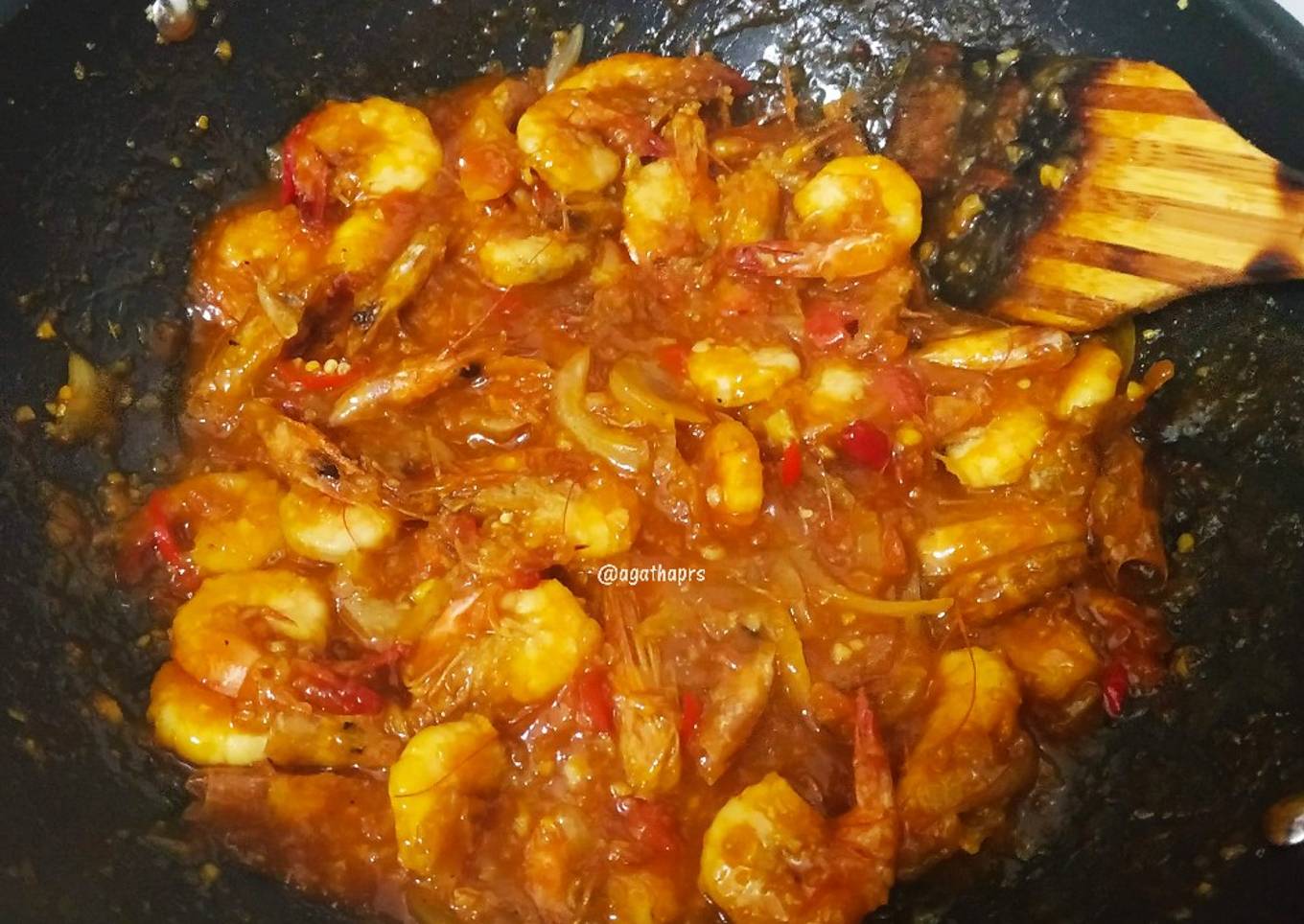 Resep Udang Asam Pedas, Enak Banget