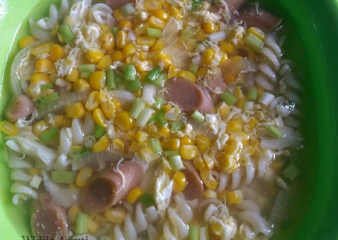 Sup Makaroni Jagung Manis (#Pr_pasta)