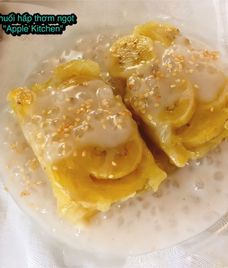 bánh chuối hấp bột gao