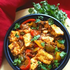 A picture of Paneer capsicum masala.