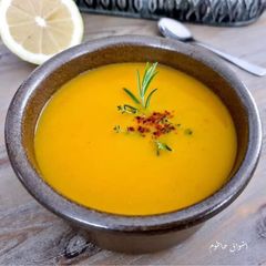 Pumpkin soup A picture of Pumpkin soup.