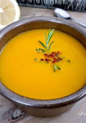 A picture of Pumpkin soup.