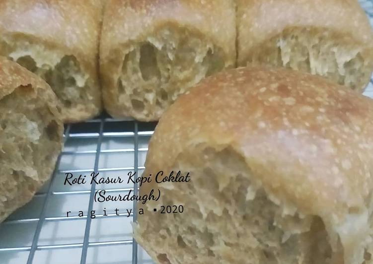 Resep Roti Kasur Kopi Coklat (Sourdough) Anti Gagal