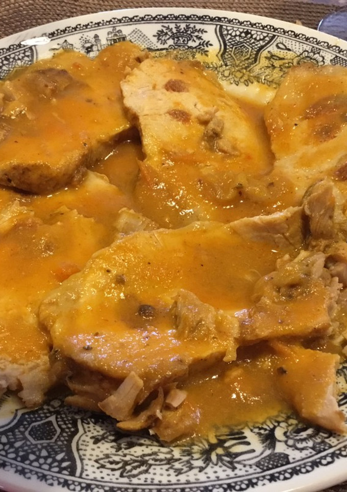 Una foto de Lomo de cerdo asado