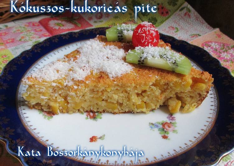 Kókuszos-kukoricás pite