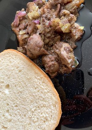 Resztelt máj recept fotója