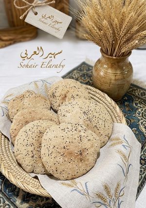 صورة لوصفة خبز الحبة الكاملة 🌾🌾🫓🫓🥙🥙🥙🥙🥙🥙🥙🥙