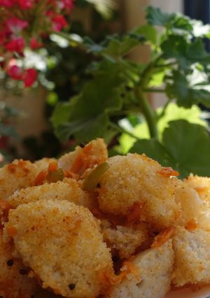 A picture of Veggie Idlis in a jiffy.
