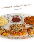 "Desi Delight- Kadhai Paneer Cheese Toast"