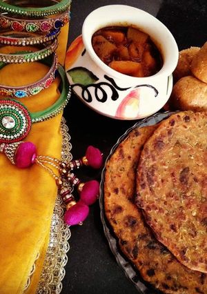A picture of Methi thepla.