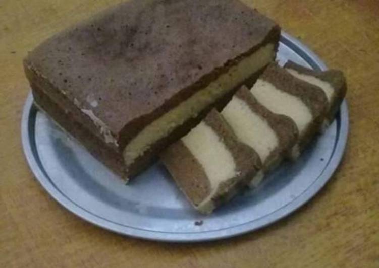 Resep Bolu kukus lapis aroma kopi ☕, Bikin Ngiler