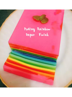 Foto resep Puding Rainbow