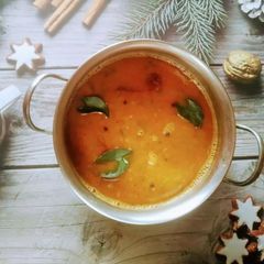 A picture of Dal rasam.