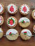 Galletas de maicena, con decoración navideña