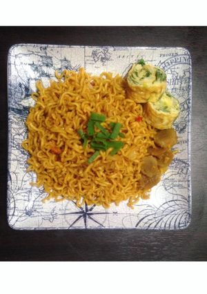 Foto resep Mie goreng telur gulung