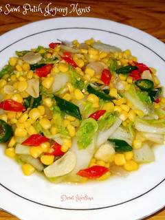 Foto resep 122. Tumis Sawi Putih Jagung Manis