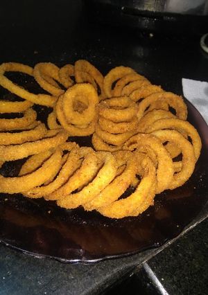 Una foto de Aros de cebolla
