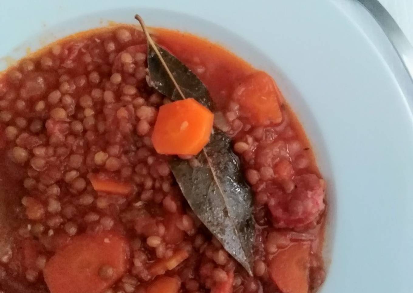 Lentejas de verduras y chorizo