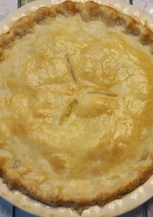 A picture of Yummy Peach Pie.