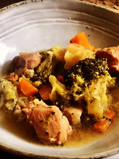 Una foto de Ragout de pavo con menestra de verduras