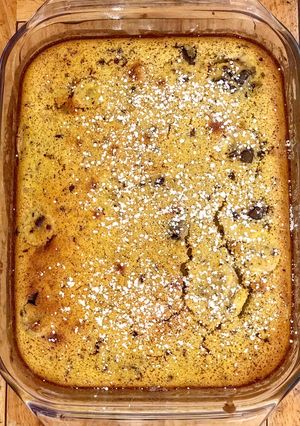 Une photo de Clafoutis banane chocolat