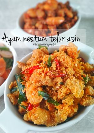 Foto resep Ayam nestum telur asin