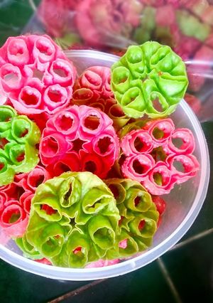 Foto resep Kembang Goyang/Seroja Warna