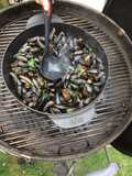 Grilled Mussels Marinière