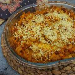 Macaroni Bolognese panggang রেসিপির প্রধান ছবি