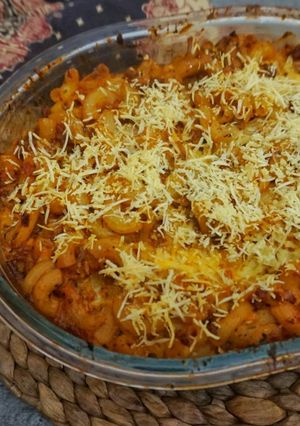 Foto resep Macaroni Bolognese panggang