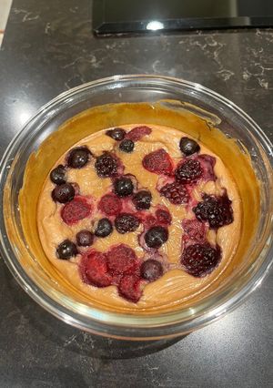 A picture of Baked Protein Pancake Bowl.