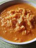 Sopa de calabaza y nabos con repollo