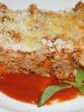 Baked Spiral Pasta with Meat and Vegetable Tomato Sauce