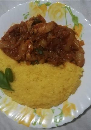 O poză a rețetei Tocăniță de ceapă cu pui și ardei gras. 😜.